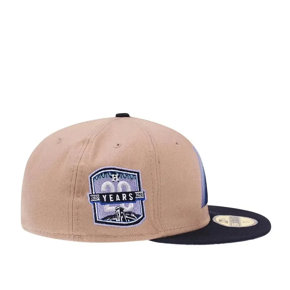 New Era Houston Astros 59FIFTY 20th Anniversary Camel Fitted Hat Size 7 1/8